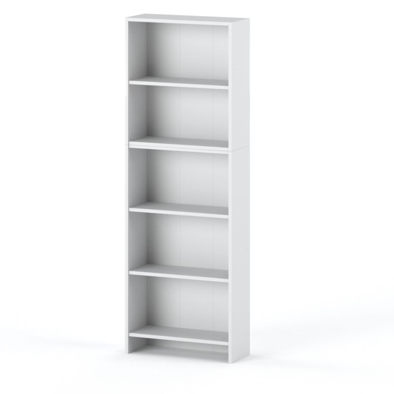 Regał Hurtownia-Mebli Półek 5 Paulla 60cm Biały Mat 60x30x189 cm 1szt.