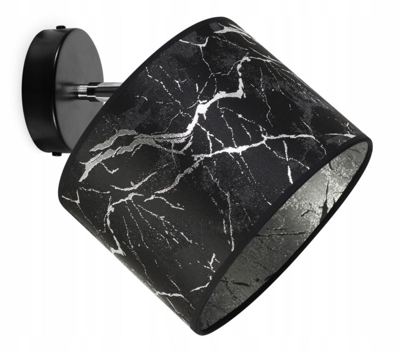 Lampa sufitowa kinkiet Light Home LH Werona 1x E27 60W czarny/srebrny 1szt.