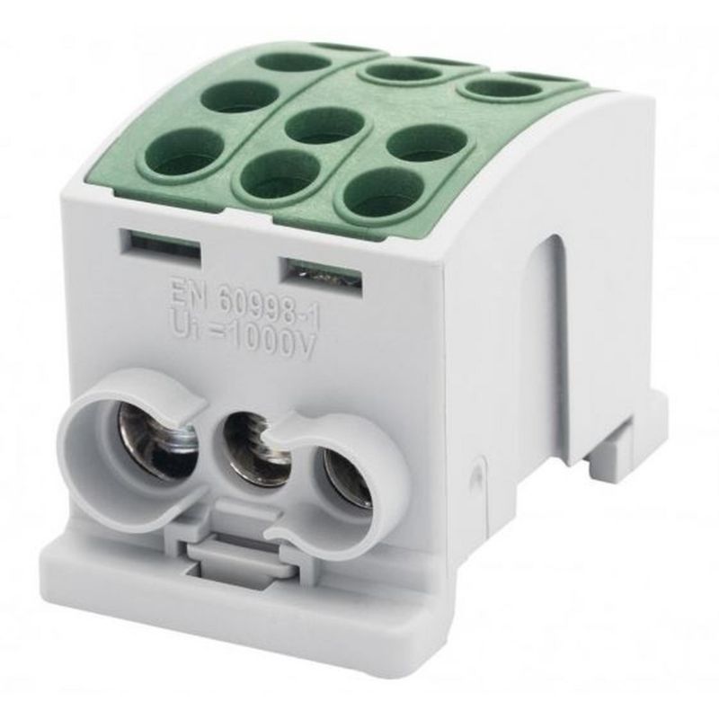 Złączka szynowa F-Elektro zielona HLK 125A-3 (1x35,2x25 / 1x35,2x25) F2.0379 1szt.