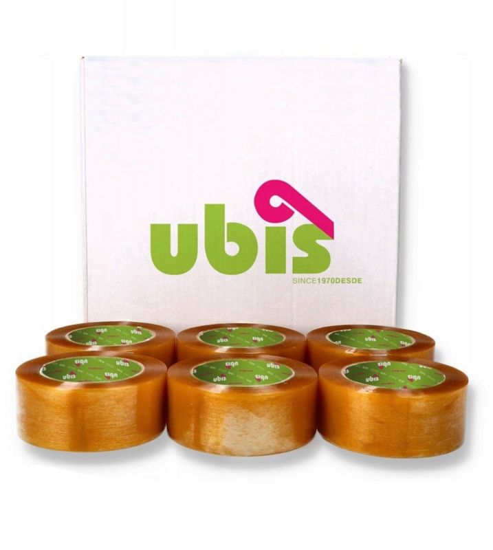Taśma pakowa Neopak Solvent kauczuk Transparentna UBIS 48mm/60yd 6 szt.