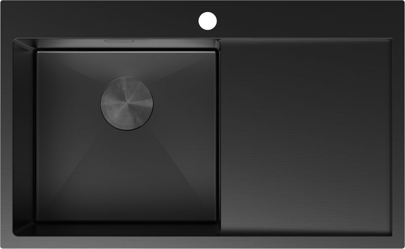 Zlewozmywak wpuszczany Mexen Exar czarny 780x480 mm 1-komorowy 1 szt.
