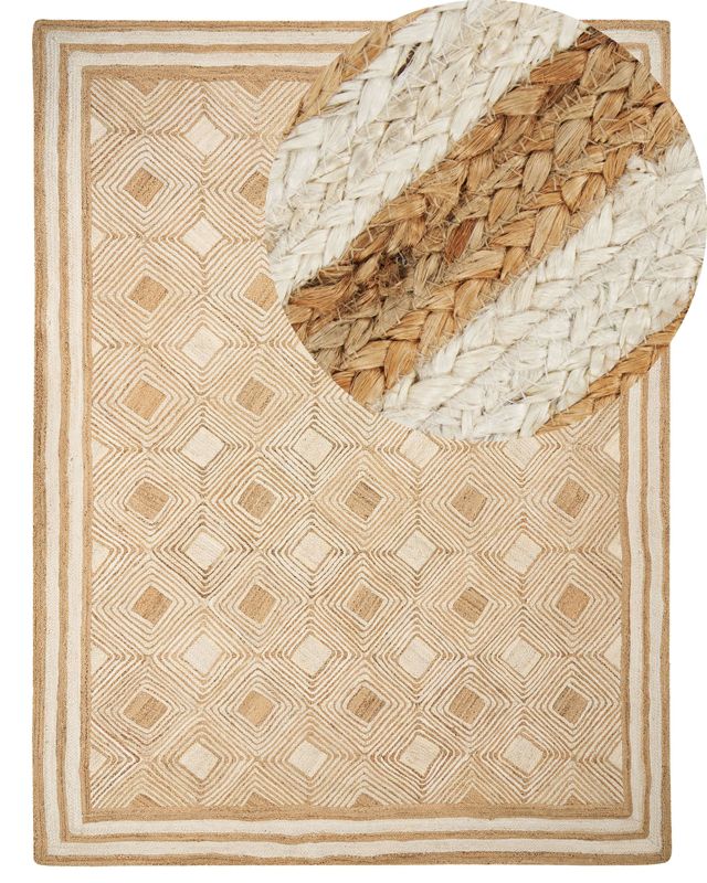 Dywan z juty 300 x 400 cm beżowy Mengen 1 szt.