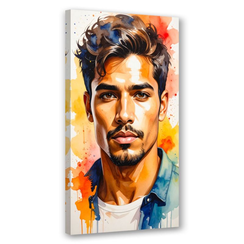 Obraz nowoczesny do salonu sypialni Feeby Przystojny Mężczyzna Model 40x80cm 1szt