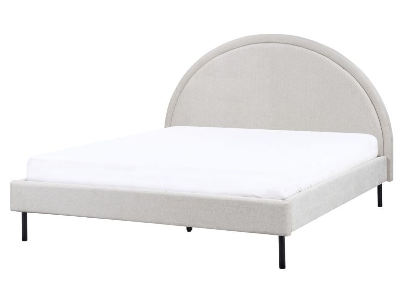 Łóżko Margut 160 x 200 cm Jasnoszary 1 szt.