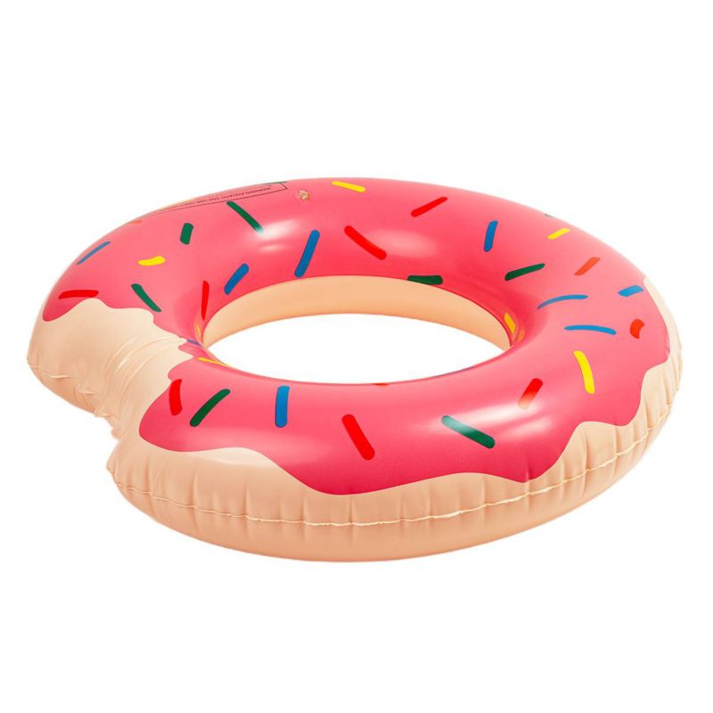 Koło dmuchane do pływania Be-active.pl materac do wody na basen XXL różowy 1szt