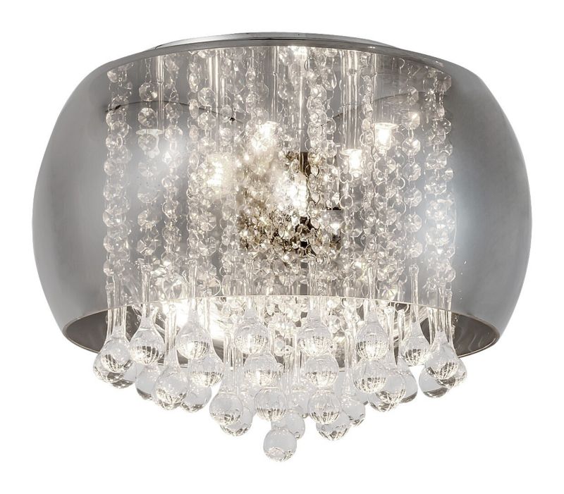 Żyrandol Rabalux Ninelle 5988 chromowany szkło dymne kryształowy 6xG9 x 1 szt.