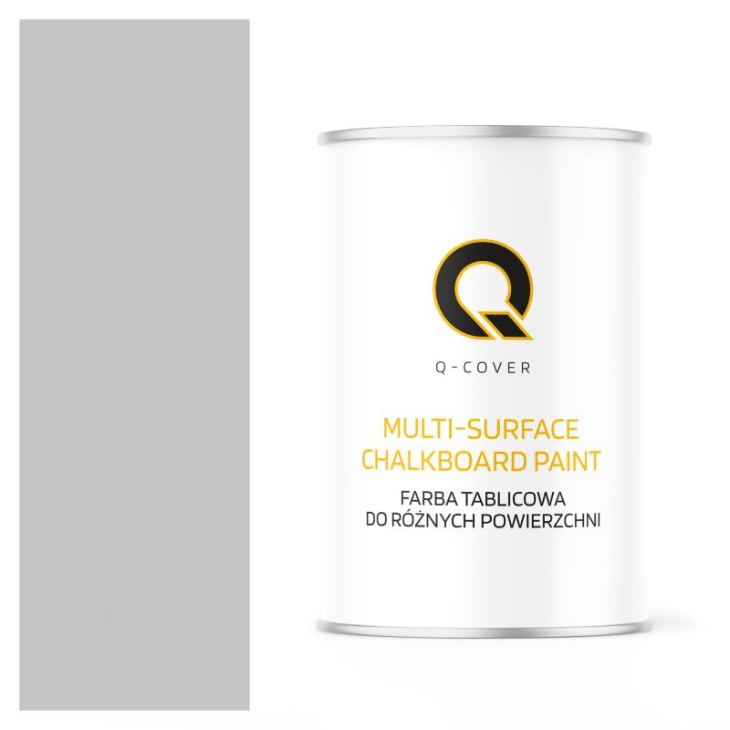 Farba Tablicowa Do Ścian Pisania Kredą Q-Cover Kolor Szary jasny RAL7035 Mat 1L