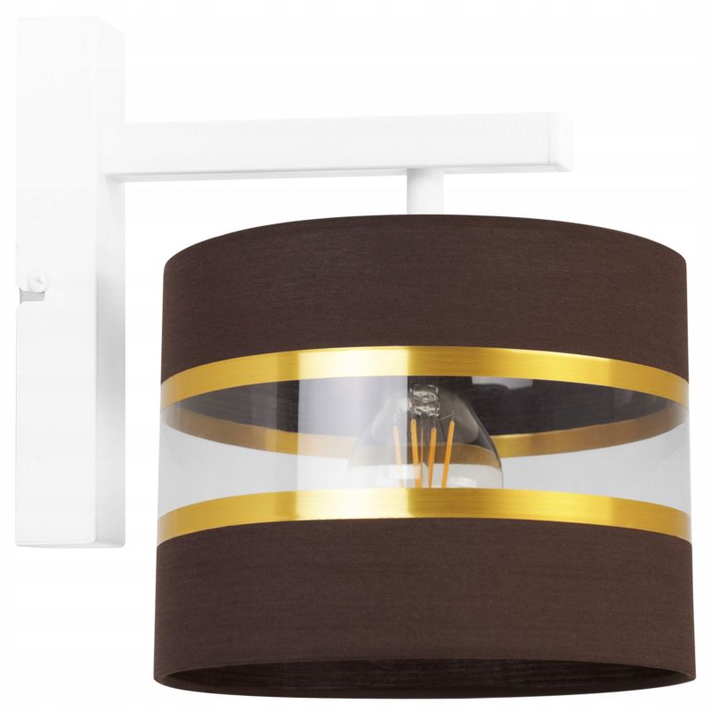 Lampa ścienna kinkiet Light Home LH Elegance Gold 1x E27 60W brązowy/biały 1szt.