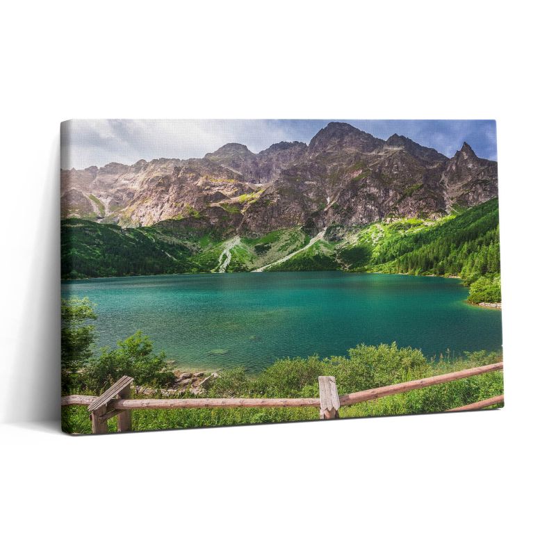 Obraz na płótnie Wallfluent 30x20 cm Pejzaż jeziora w górach 1 szt.