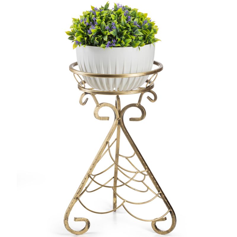 Kwietnik Dąstal Metalowy Złoty 34x33x50 cm 1 szt.