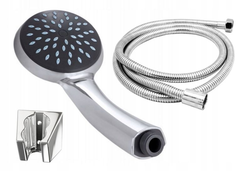 Zestaw Prysznicowy Wąż Uchwyt Słuchawka 1 szt.