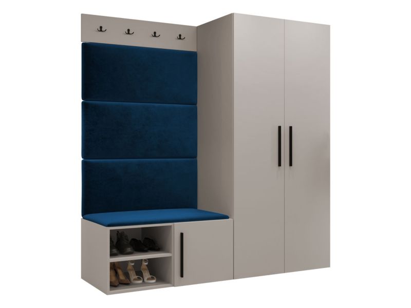 Garderoba MIRJAN 24 Medi I kaszmir + granatowy 1 kpl.