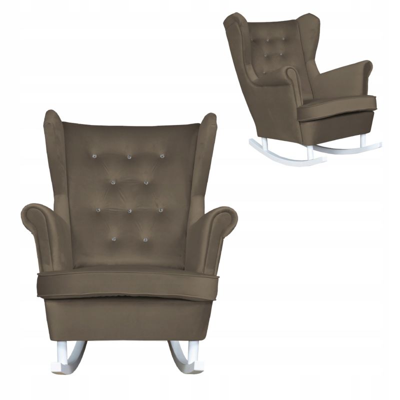 Fotel uszak do salonu bujany Family Meble Diana ciemny 1szt