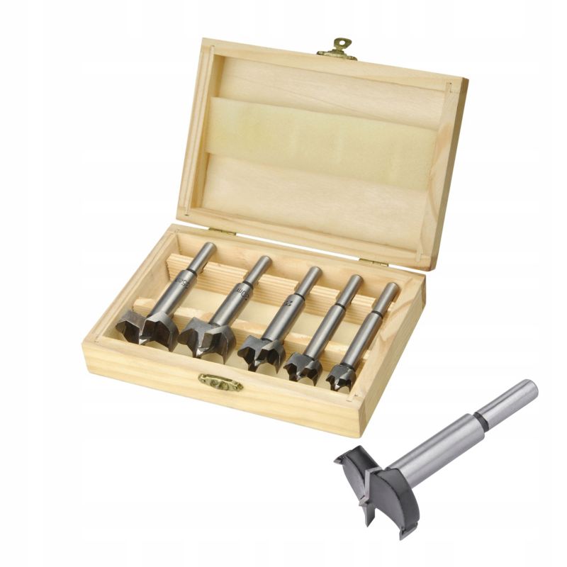 Frezy do drewna Extol Craft komplet 5 sztuk