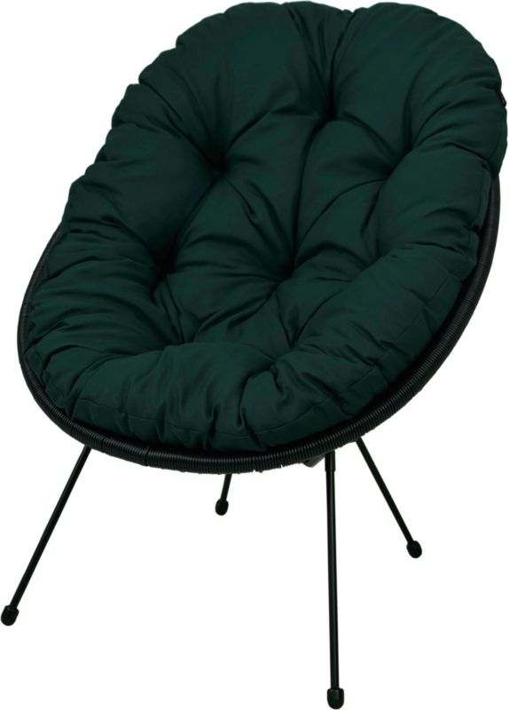 Poduszka na fotel żyłkowy AMPO zielony gładki 1 szt.