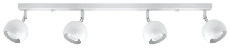 Oprawa sufitowa spot Sollux Lighting Oculare biały chromowany 4 x GU10 x 40W IP20 wym: 80 x 80 cm - 1 szt.