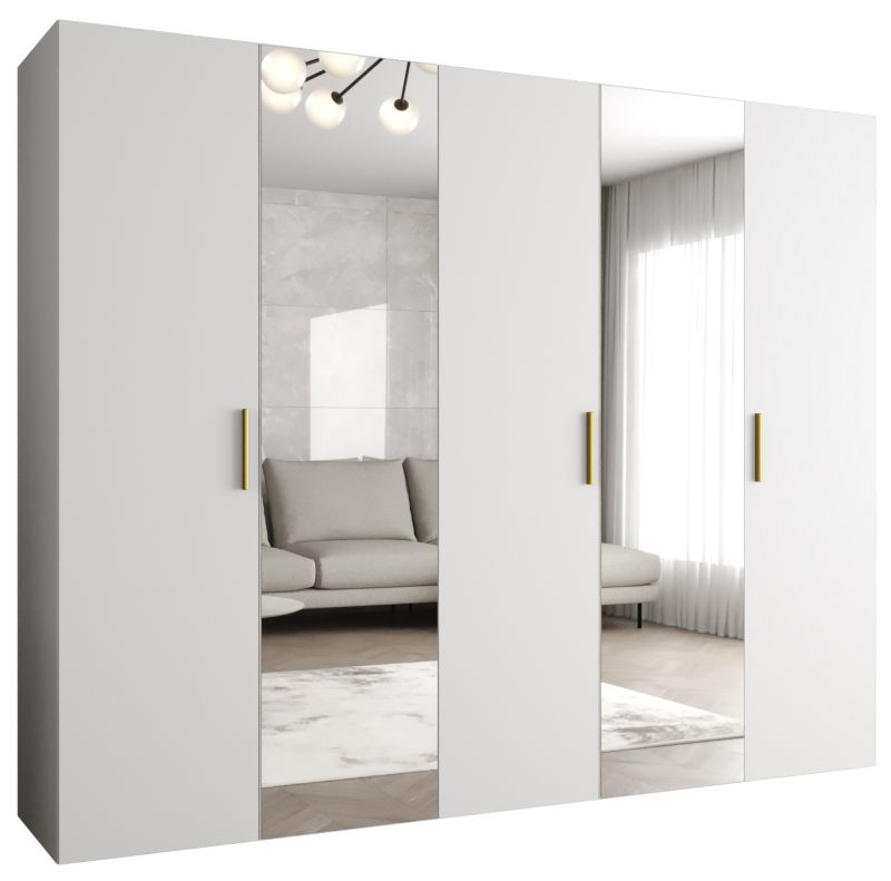 Szafa uchylna Abiks BARI 2 250 wys. 202 cm Biały + u. Złoty 1 szt