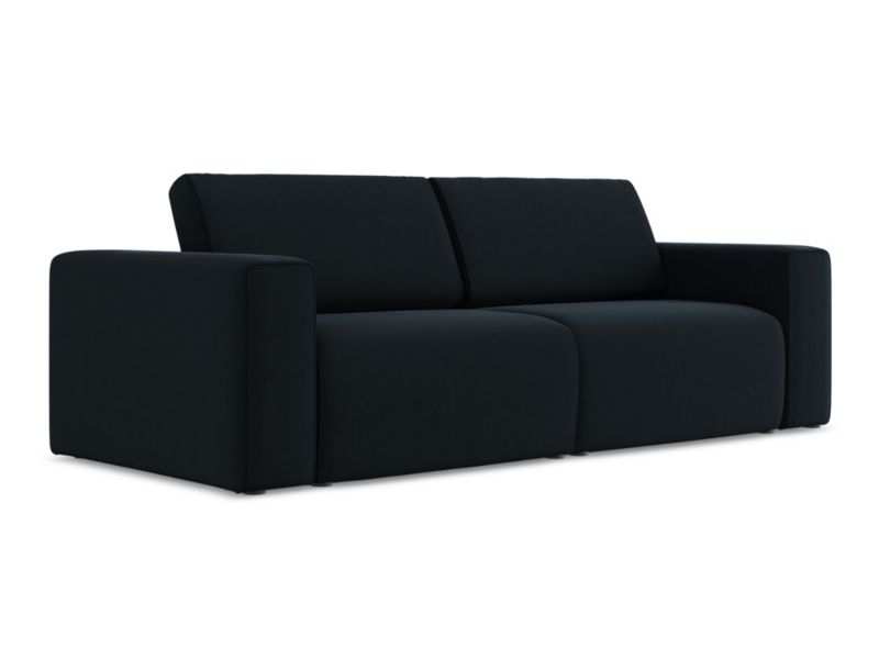 3-osobowa kanapa modułowa LaMiaSofa CASERTA z tkaniny welwetowej 224x103 cm królewski niebieski 1 szt.