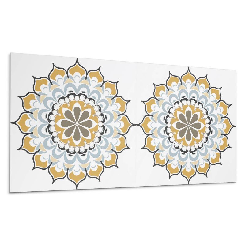 Kafelki samoprzylepne Wallfluent 60x30 cm Mandala z finezyjnymi detalami 6 szt.
