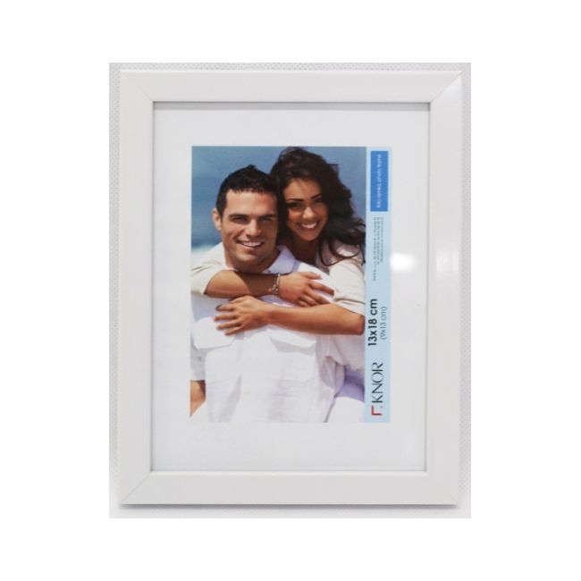Ramka na zdjęcia Knor Izabela 13 x 18 cm biały mat