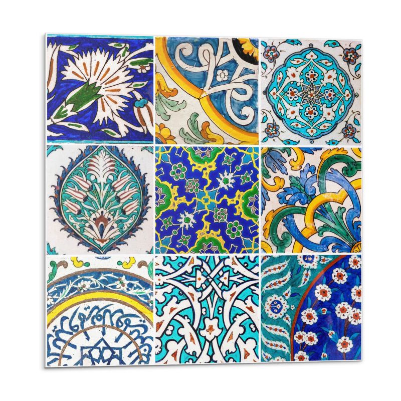 Kafelki samoprzylepne Wallfluent 50x50 cm Ceramiczne mozaiki w wzorach 4 szt.