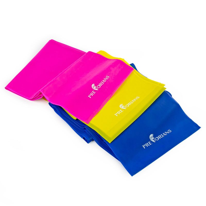 Taśmy do ćwiczeń Pretorians guma oporowa fitness dł. 2 m 3 szt.