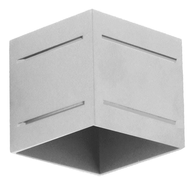 Kinkiet Lampex Quado szary 1 x G9 x 40W IP20 wym: 10 x 10 x 10 cm - 1 szt.