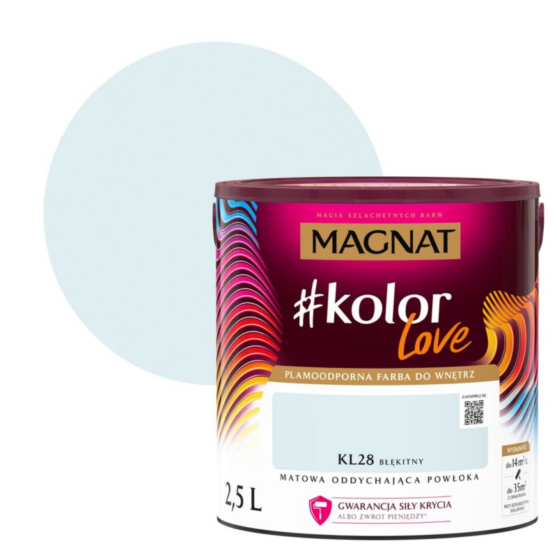 Farba kolorowa Magnat #kolorLove KL28 błękitny 2,5 l