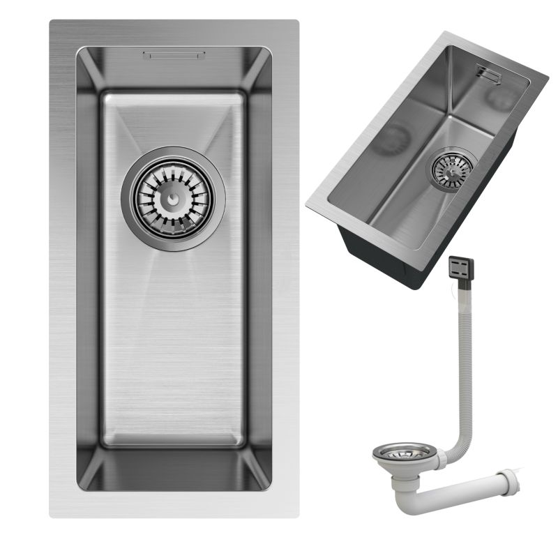 Zlewozmywak Stalowy Silvo22 Granitan Podblatowy/Nablatowy Syfon 1kpl.