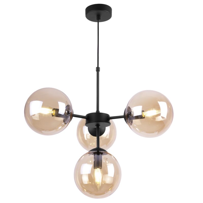 Lampa sufitowa wisząca Light Home LH Imperia 4x E14 60W miodowy 1szt.