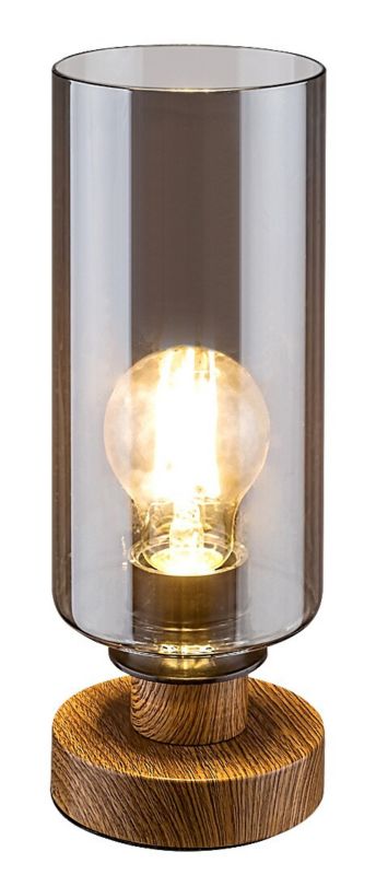 Lampka stołowa Rabalux Tanno kolor dymno-dąb 1 x E27 x 25W IP20 wym: 26 x 10 x 10 cm metal - 1 szt.