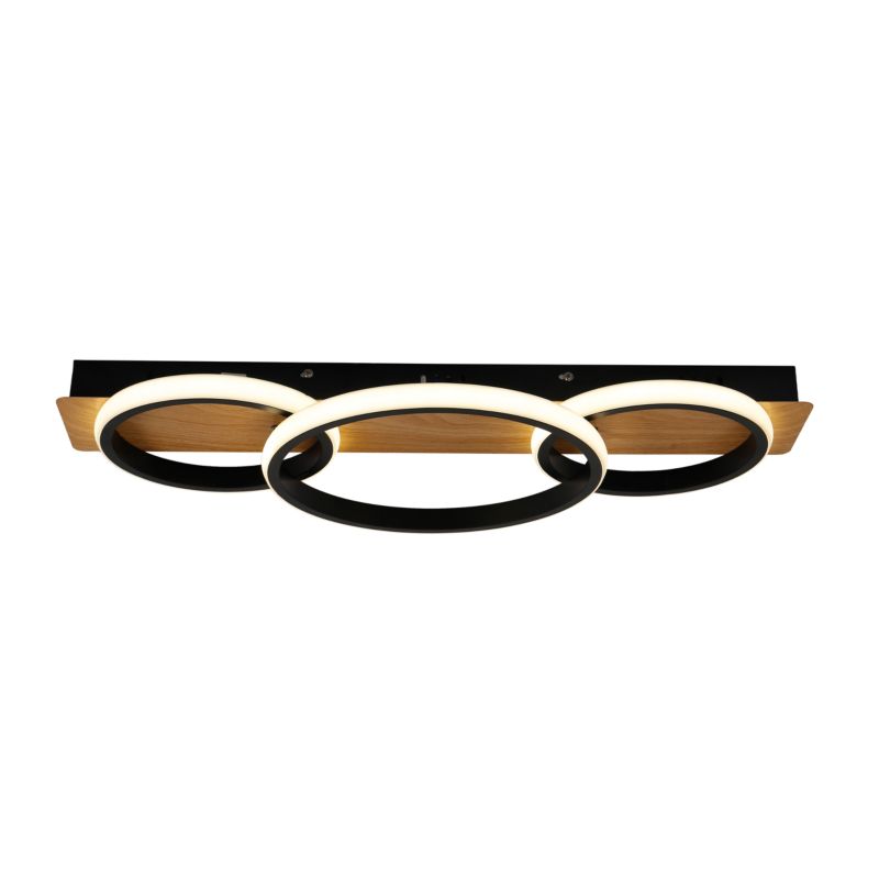 Lampa sufitowa LED Milagro Rowena 18W czarna