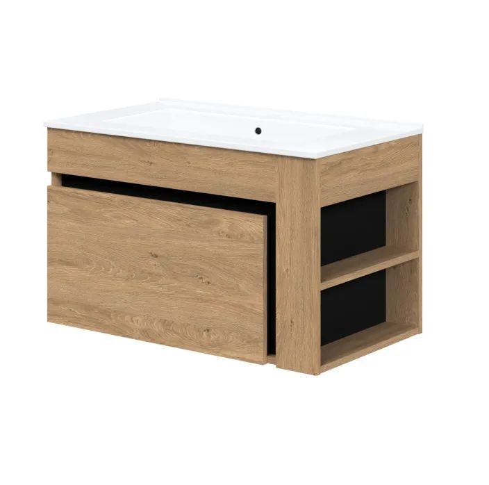 Szafka Halmar pod umywalkę DUESA 1S 80cm dąb złoty 1 szt