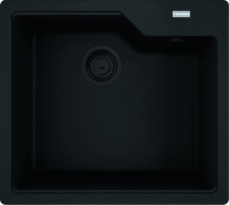 Zlewozmywak Franke Urban czarny mat 1-komorowy Fragranite, syfon w zestawie - 1 szt.