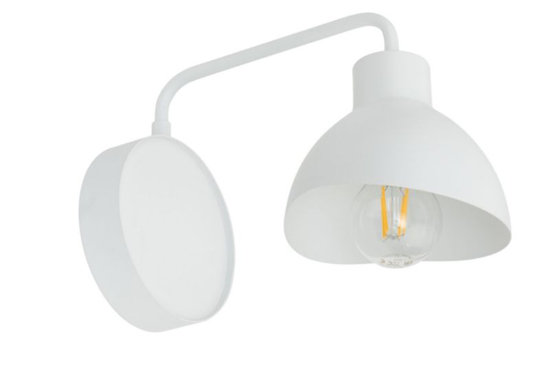 Kinkiet ścienny Sigma Lighting Holi biały styl nowoczesny 1 x E27 x IP20 wym: 19 x 14,5 x 28 cm - 1 szt.