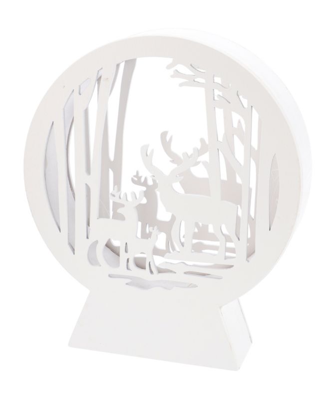 Dekoracja świetlna 17 cm 5 LED biała