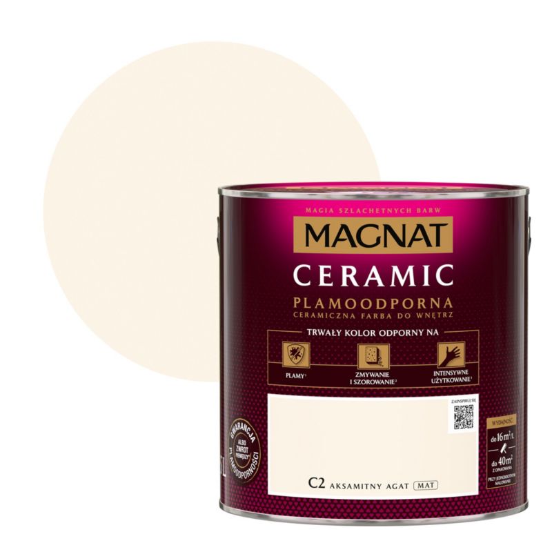 Farba Magnat Ceramic C2 aksamitny agat 2,5 l