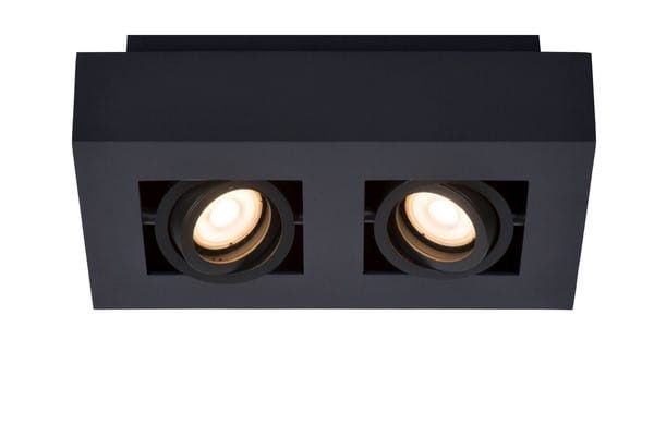 Reflektor spot Lucide Xirax czarny 2 x GU10 x 5W IP20 wym: 25 x 14 cm - 1 szt.