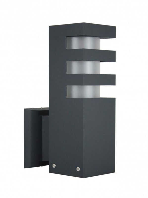 Kinkiet ścienny zewnętrzny SU-MA Rado ciemnoszary 1 x E27 x IP54 wym: 25 x 8 x 14 cm - 1 szt.