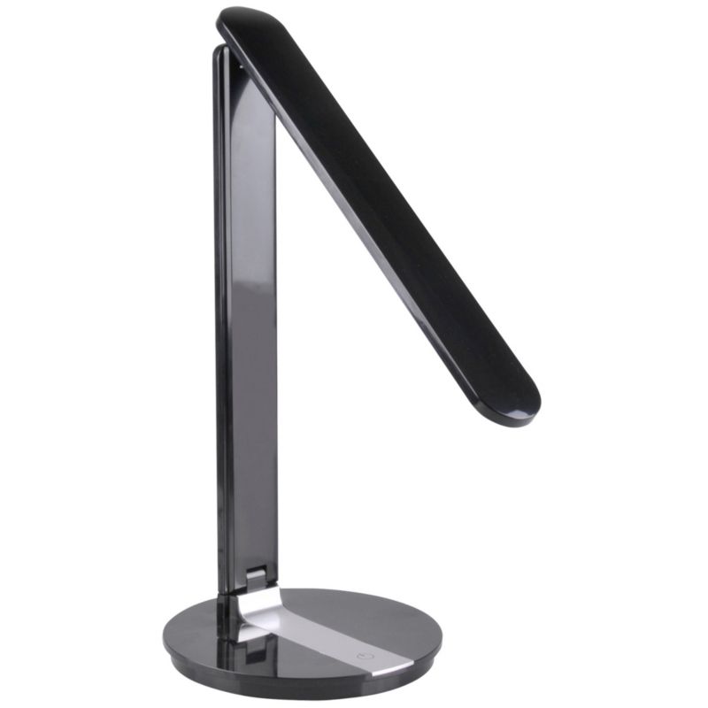 Lampka biurkowa Polux Serra czarna LED 8W 3000K-6500K 790 lm IP20 wym: 38.5 x 16.5 x 16.5 cm tworzywo sztuczne - 1 szt.