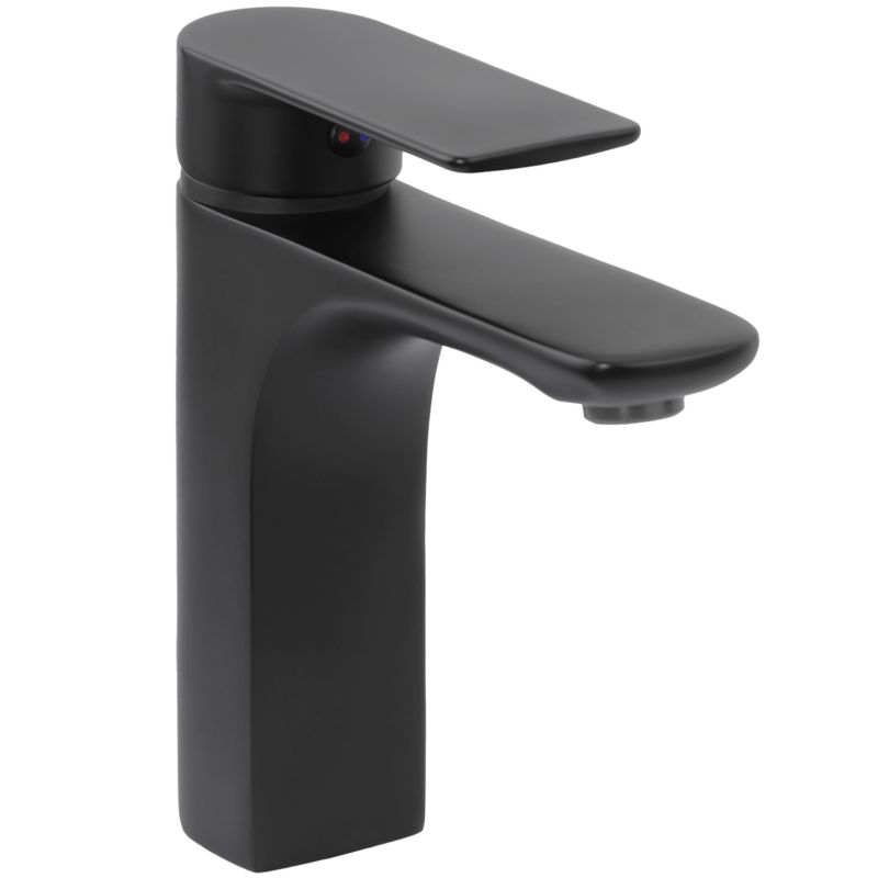 Bateria umywalkowaREMI36 - YOKA HOME stojąca łazienkowa czarna mat loft - 1 szt.