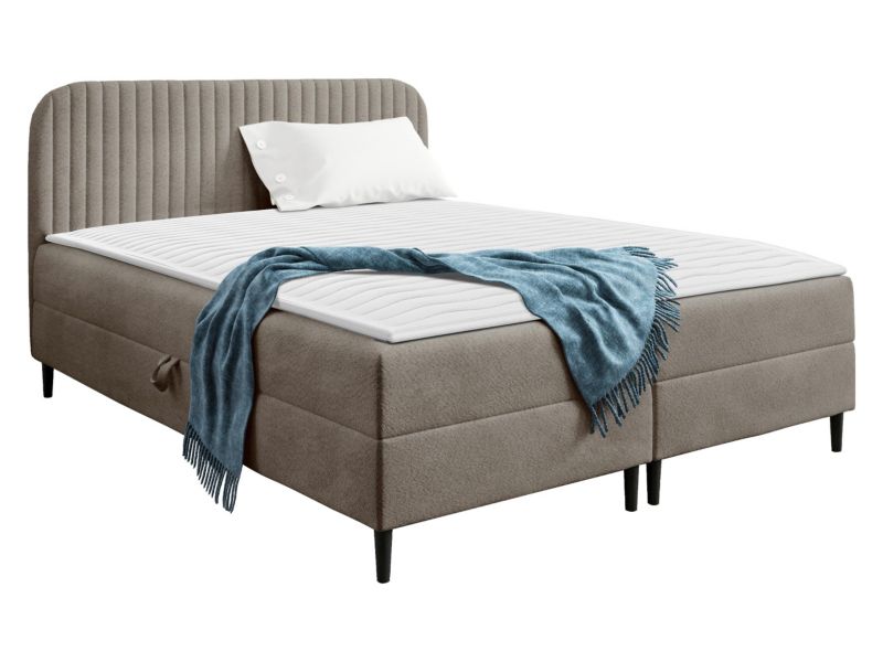 Łóżko kontynentalne MIRJAN 24 Box Best 1 140x200 szary 1 szt.