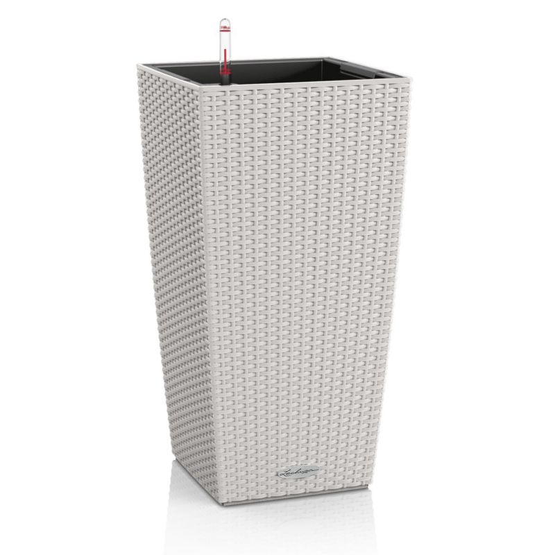 Doniczka Lechuza Do Domu Ogrodu CUBICO 30 Cottage Jasnoszara 1 szt