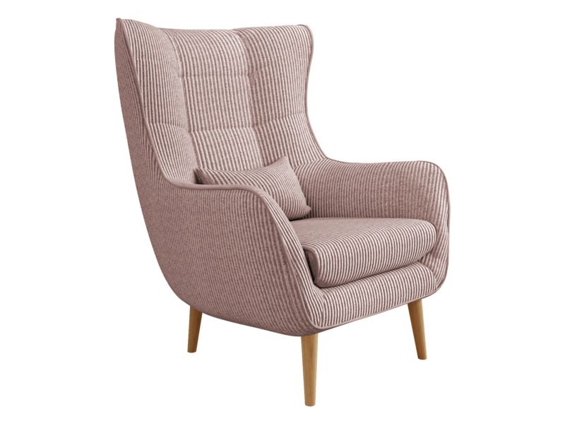 Fotel MIRJAN 24 Estjano Sztruks perłowy róż 1 szt.