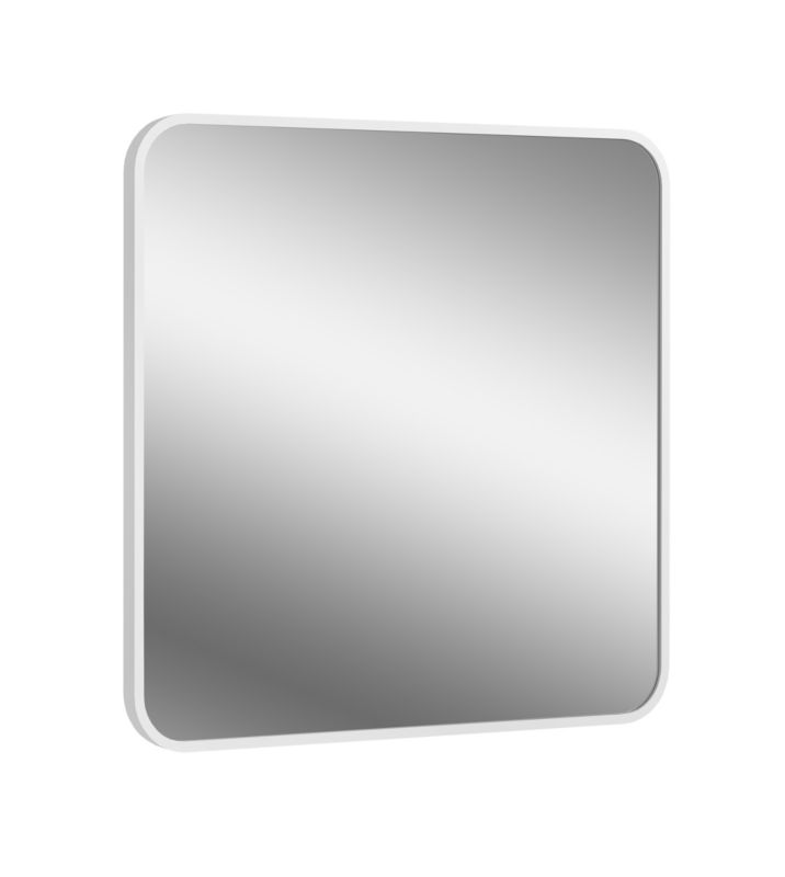 Lustro kwadratowe BD art łazienkowe 60x60 cm biała rama 1 szt