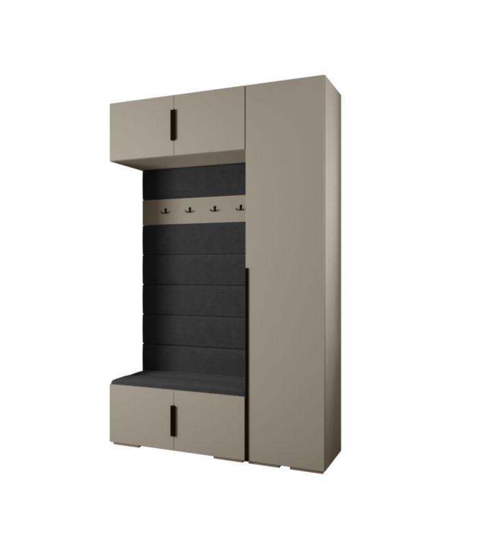 Garderoba do przedpokoju Abiks INOVA 1 Z19 kaszmir+czarny+manila18 1szt.