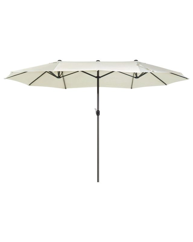 Parasol ogrodowy 270 x 460 cm beżowy Sibilla 1 szt.