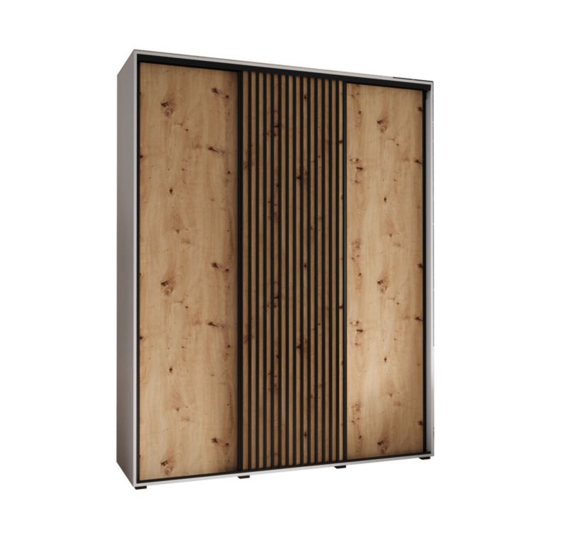 Szafa przesuwna Garderoba Abiks Lanko 1 190 gł. 45 biały/artisan 1 szt.