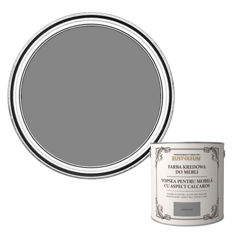 Farba kredowa do mebli Rust-Oleum chłodna stal 2,5 l