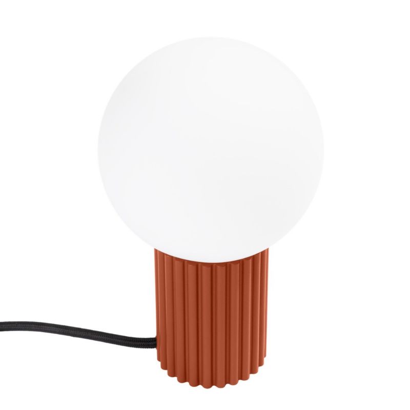 Lampka biurkowa Sollux Lighting Halo ochra czerwono-biała 1 x G9 x 8W IP20 wym: 19 x 12 x 12 cm szkło - 1 szt.